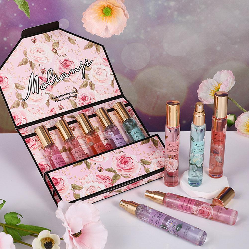 Perfume Fragrance Gift Set - Klassisches Rosen-Parfüm Geschenkset für Frauen Fünfteiliges